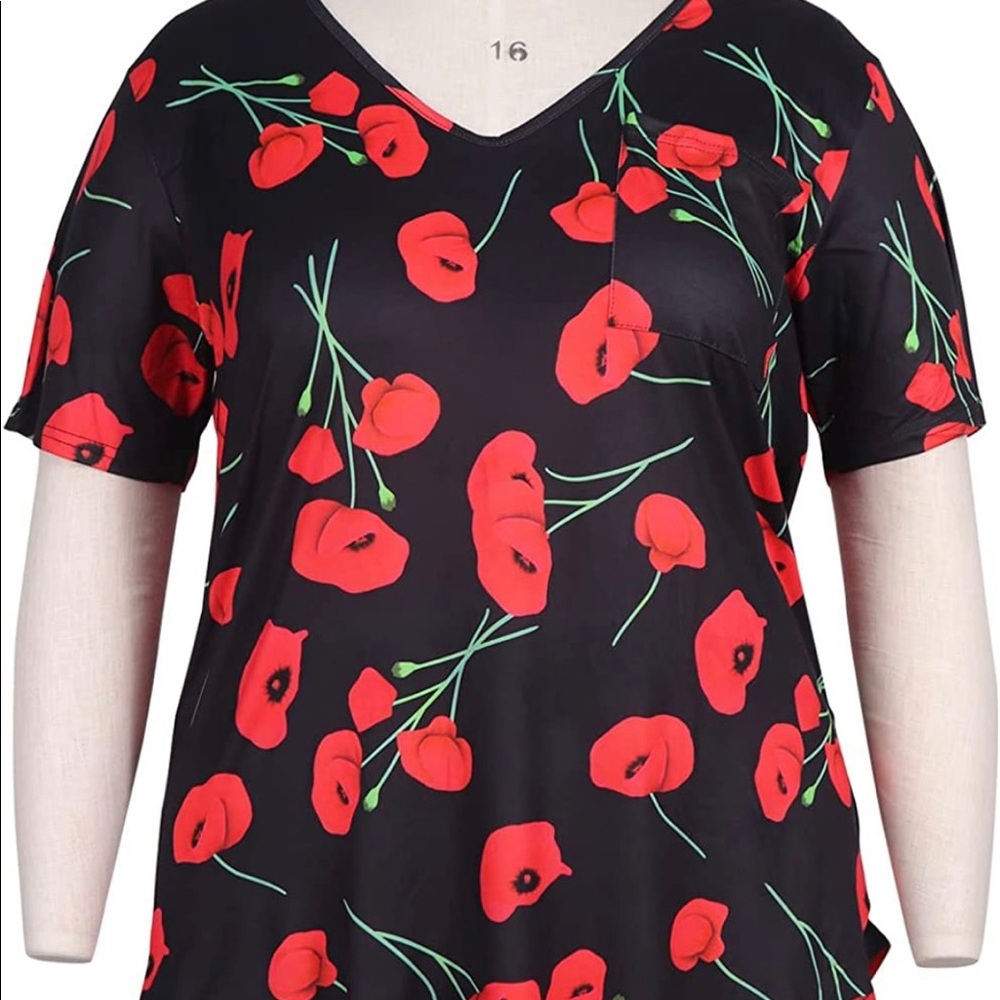 Rose Print Tunic